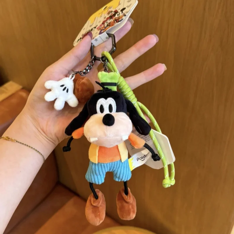 Oryginalne pluszowe breloczki Disneya Myszka Miki Goofy pluszowa zawieszka miękka dekoracja do torby zabawki z kreskówek urocza lalka prezent na urodziny Boże Narodzenie