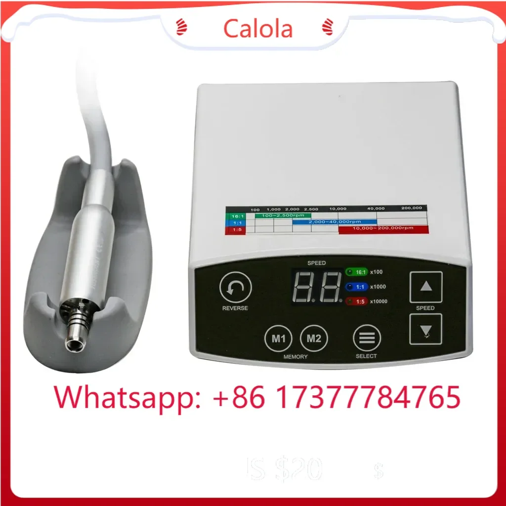 

Ортодонтический электрический бесщеточный светодиодный микромотор C PUMA, 2 отверстия, 4 отверстия, микромоторы, тип ISO E, лабораторное оборудование