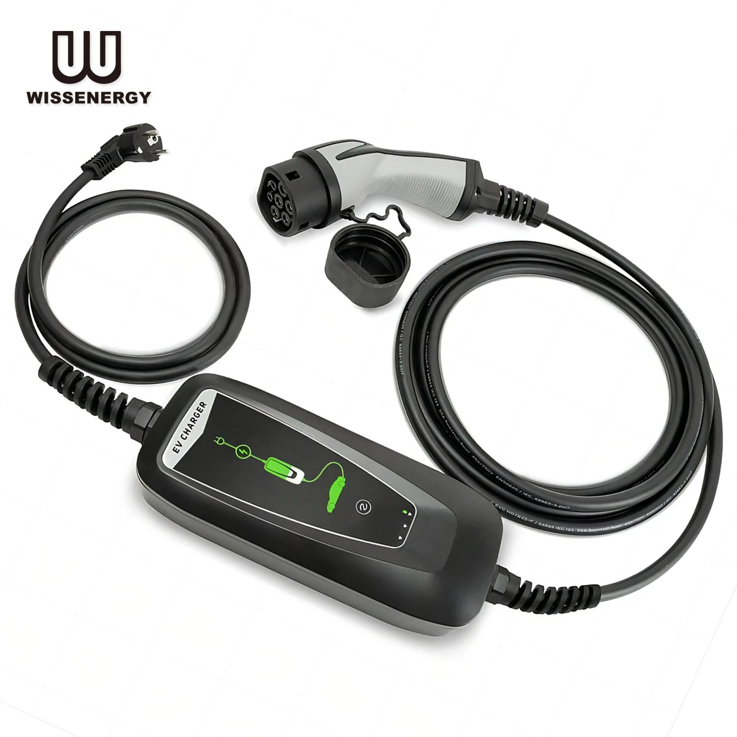 NEW CE Certified 3.6KW 10A/16A Portable EV Charger Type 2 Mode 2 Charging Box With 5.5M Cord Cable