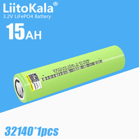 1pcs LiitoKala 32140 3.2v 15Ah lifepo4 lithium batteries 3.2V Cells for diy 12v 24v e bike e-scooter power tools Battery pack