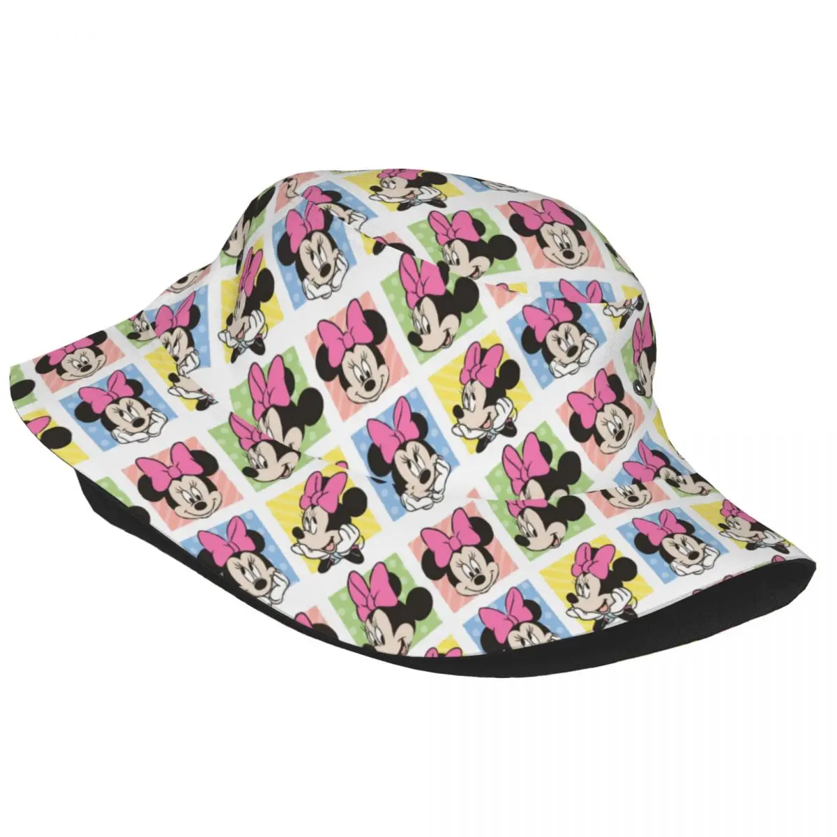 Women Men Bucket Hat Mickey Minnie Mouse Cartoon Vocation Getaway Headwear Packable Outdoor Sports Fishing Hat Bob Hat Gift Idea