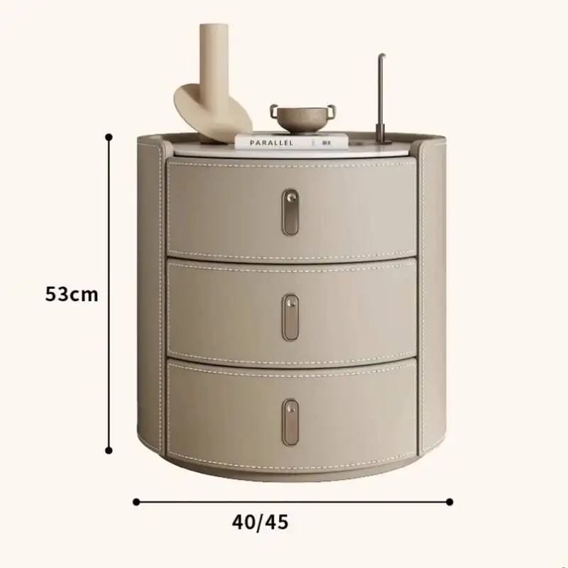 

Nordic Storage Bedside Table Elegant Modern Trendy Style Nightstands Design Minimalist Mesita De Noche Bedroom Furniture