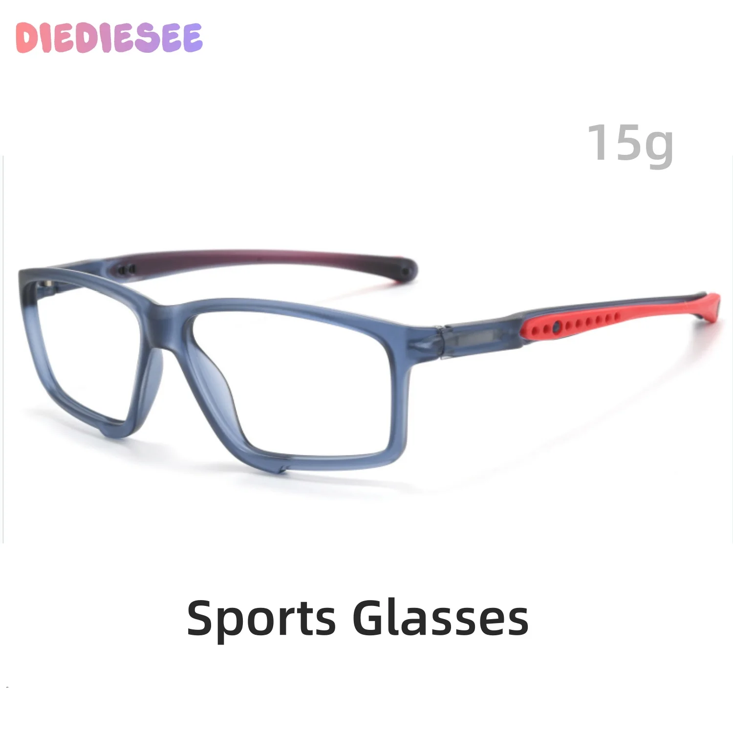 

DIEDIESEE New Men's Basketball Glasses Running Glasses Frame Drop resistant Sports Specific Glasses Flat Glasses 9301TR