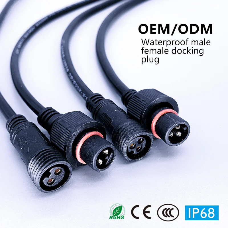 Утолщенный нейлоновый жгут проводов лучшего качества M8 M16, черный, IP68, водонепроницаемый разъем, вилки «папа-мама» Утолщенный нейлоновый жгут проводов лучшего качества M8 M16, черный, IP68, водонепроницаемый разъем, вилки «папа-мама»