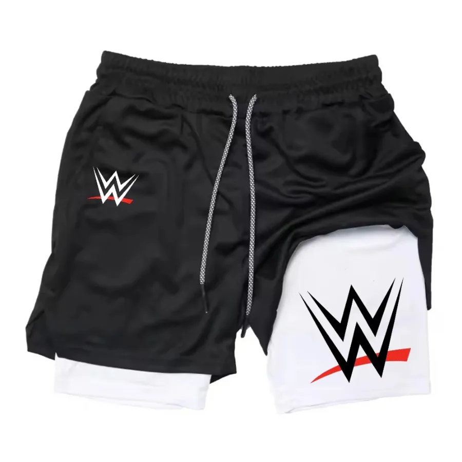 

Marvel Autumn New Unique Letter Printed 2-in-1 Men's Running Short Fitness Versatile Sports Shorts