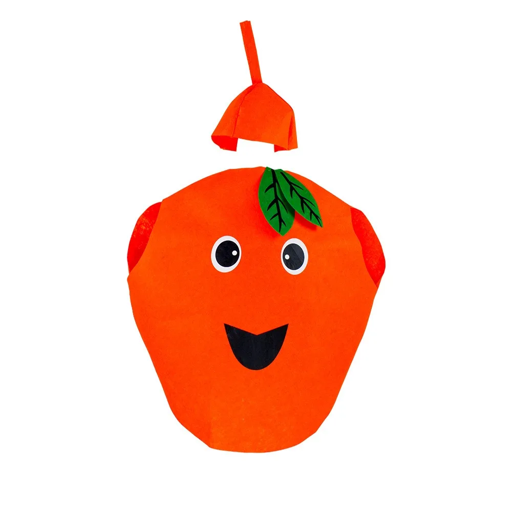 

Food Fruit Veggie Costume Pumpkin Cloak Doll Role-playing Children Cosplay Costume Cartoon Design Clothing Props