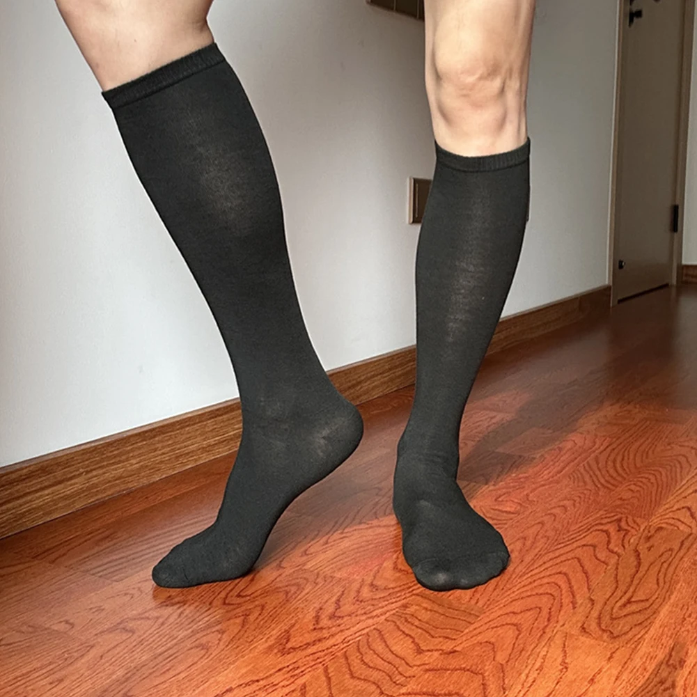 

Black Cotton Gentlemen Stocking Business Party Dress Socks Men Sock Business Dress Socks Brand New Men's Apparel