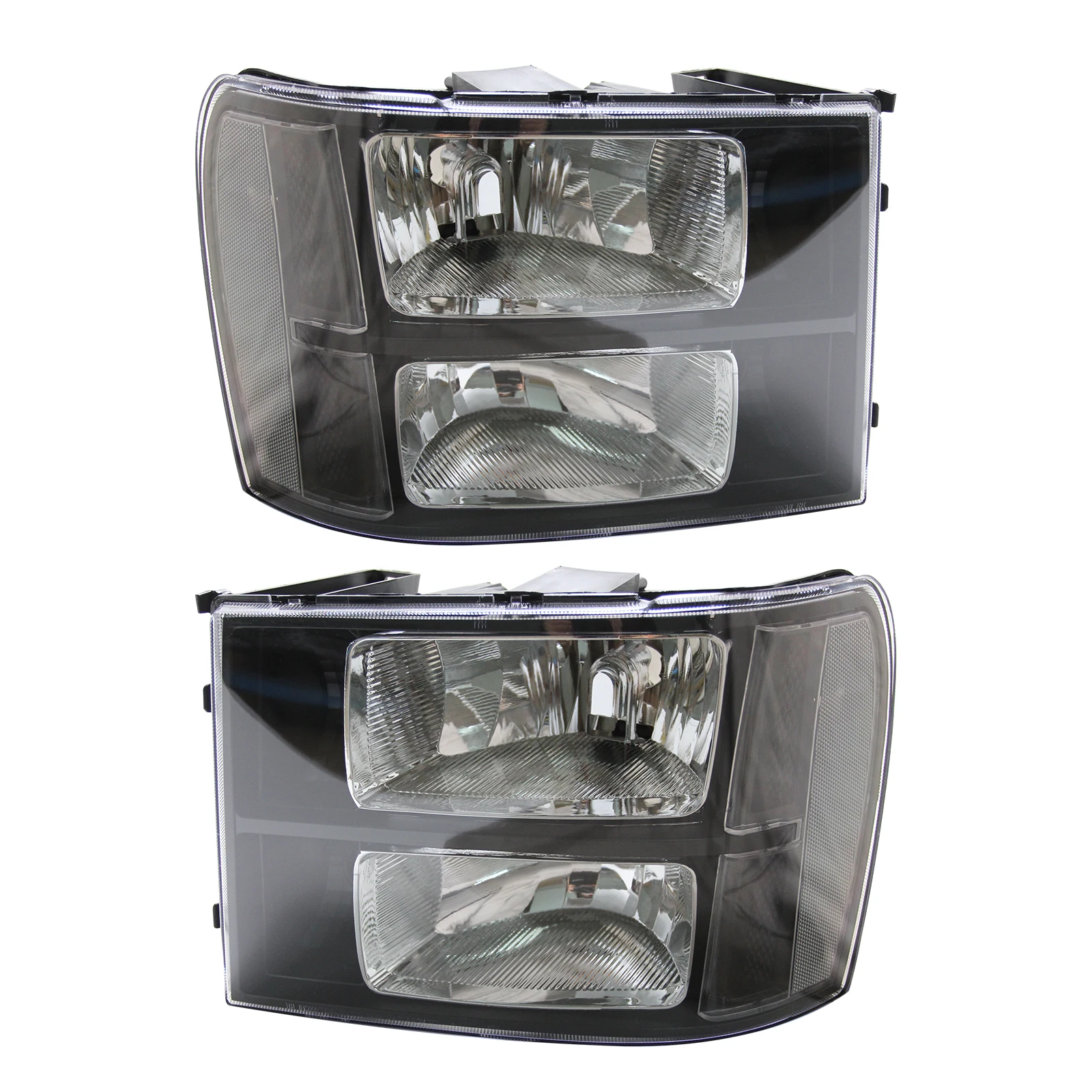 

Фара для 07-14 GMC Sierra 1500 2500HD 3500HD, прозрачная линза, 1 пара фар