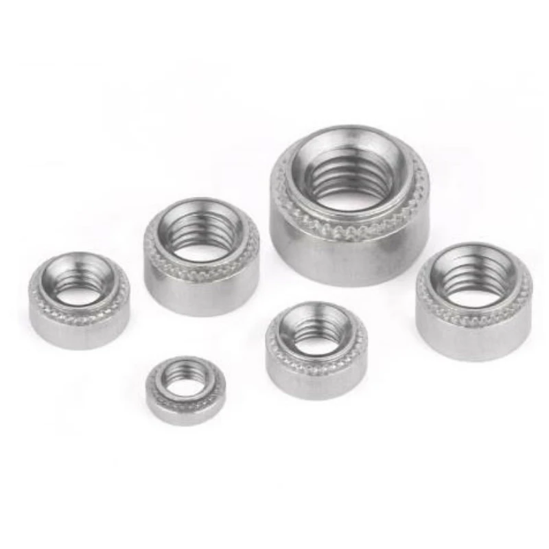 10-200pcs M2 M2.5 M3 M4 M5 M6 M8 M10 M12 304 Stainless Steel CLS Self-Clinching Nut Slab 0.8mm-3mm Press Rivet Nut