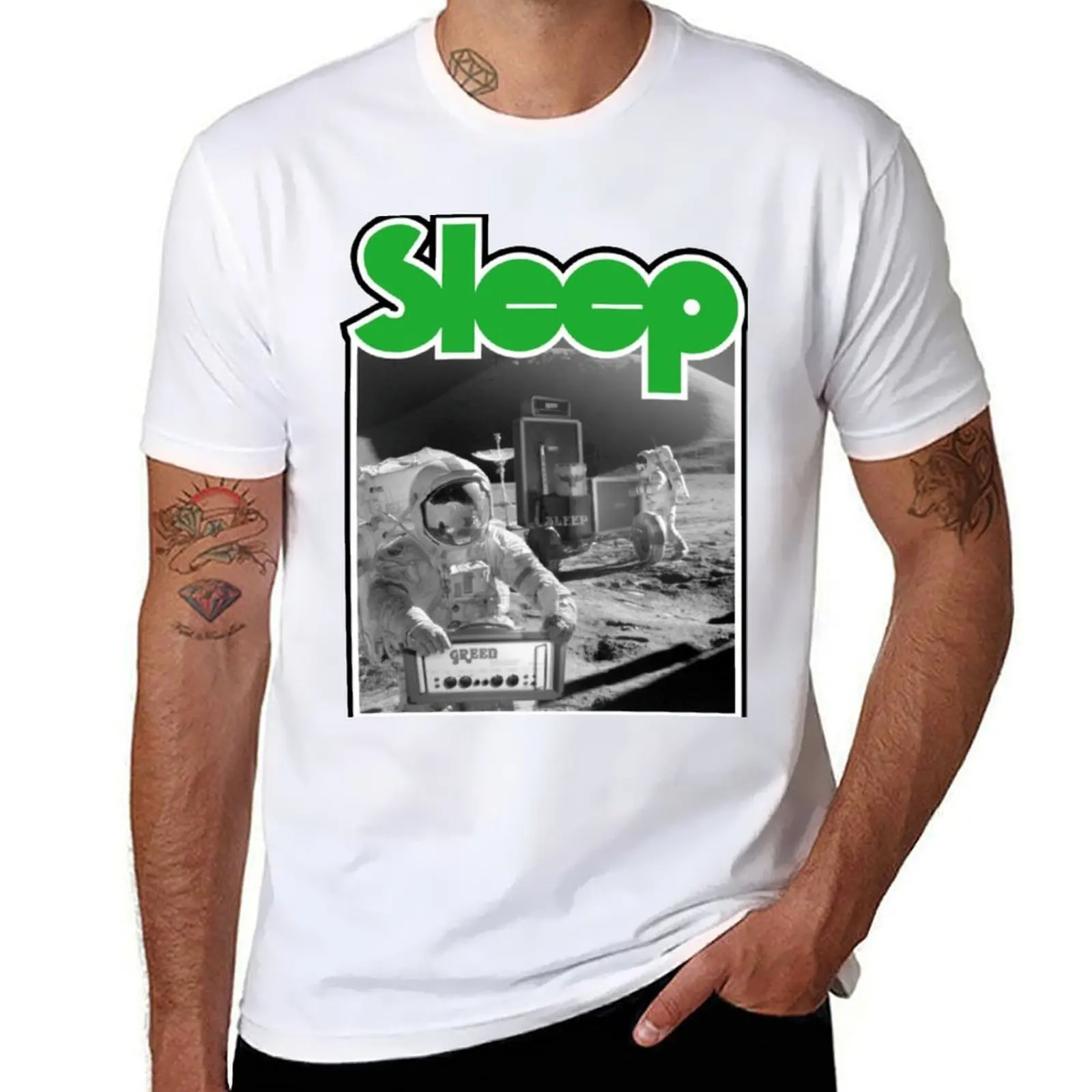 

Sleep T-Shirt men t shirt cotton 100% t shirts for man cotton funny T-Shirt