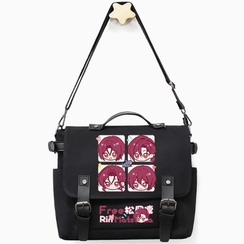 Anime Rin Matsuoka High☆Speed!  Bag Unsix Fashion Casual Teenagers Crossbody Student Messenger Handbag B1883