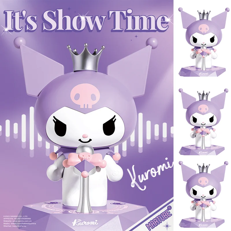 Haut-parleur Bluetooth Anime Sanurgente Kuromi, ornements d'étoiles de scène Kawaii, figurine Kuromi Auckland mignonne, cadeaux d'anniversaire pour les filles