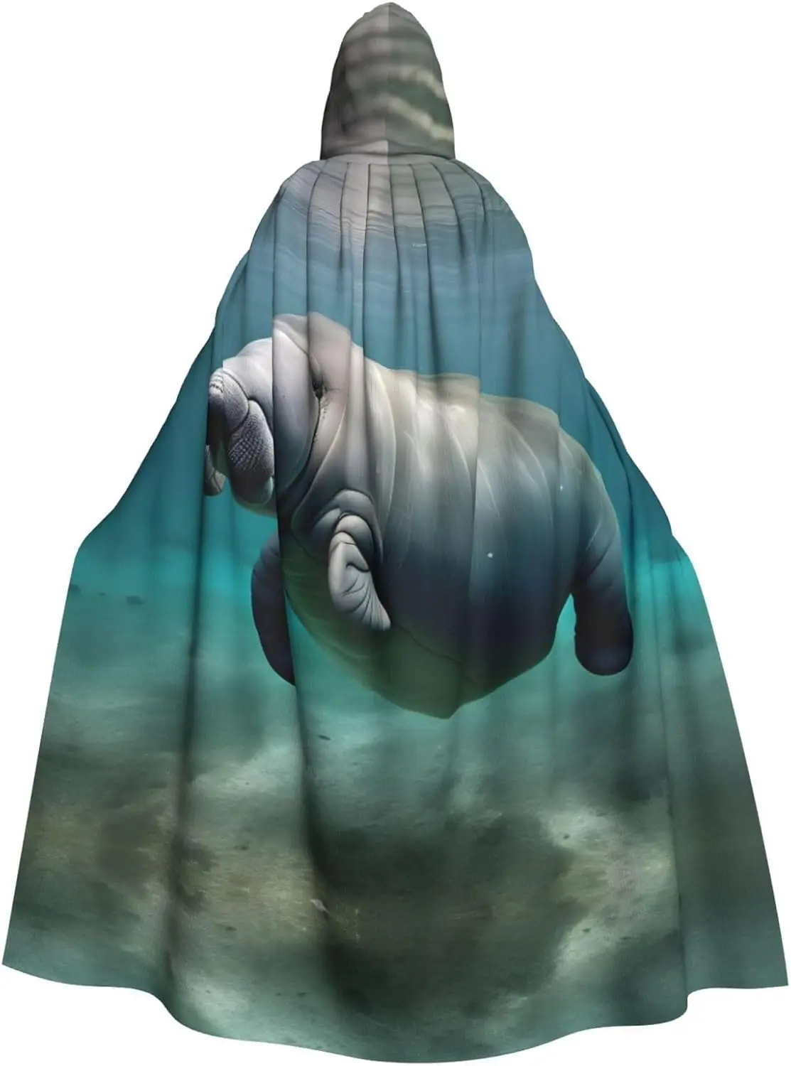 Manatee-Animal-print-Adult-Hooded-Cape-Carnival-Festival-Cape-Cosplay-Robe-Costume-party-Gothic-Carnival