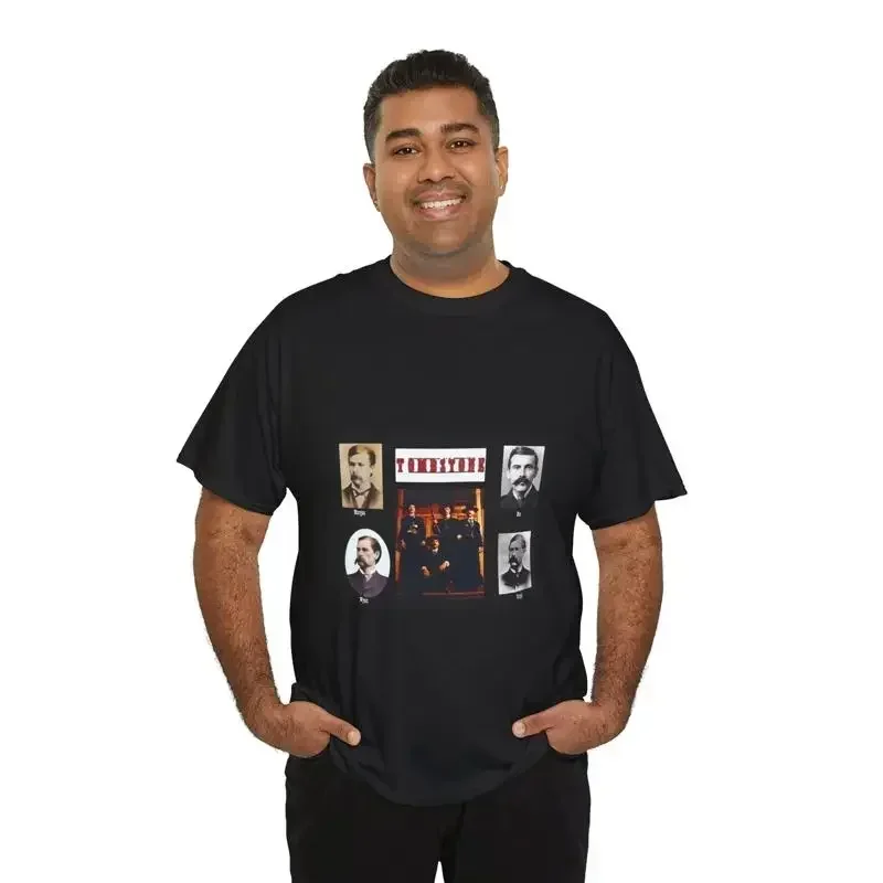 Tombstone The Real Earps Photo and Doc HollidayTee Shirt for Men