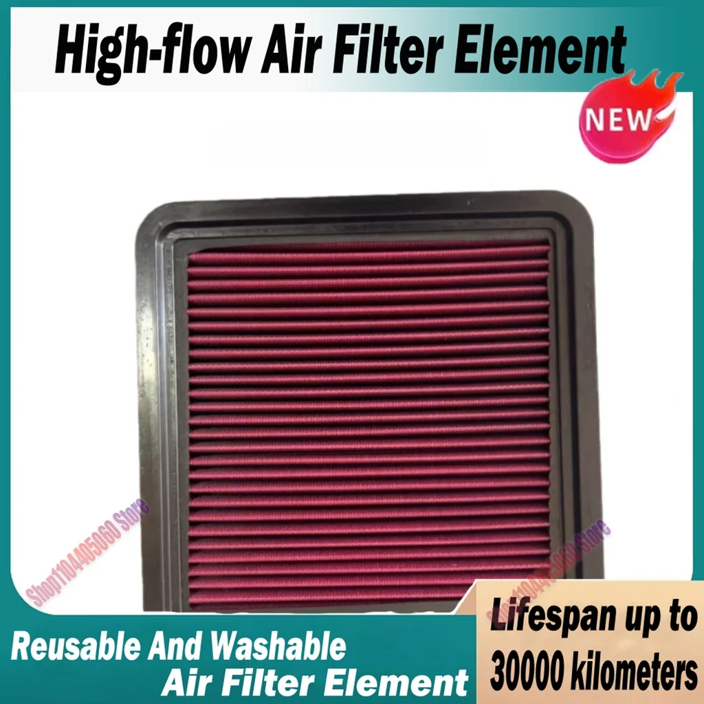 Car High Flow Air Filter For Mitsubishi L200 Triton IV Montero Pajero Sport Nativa II KG4W 1500A358 1500A098 Washable Reusable