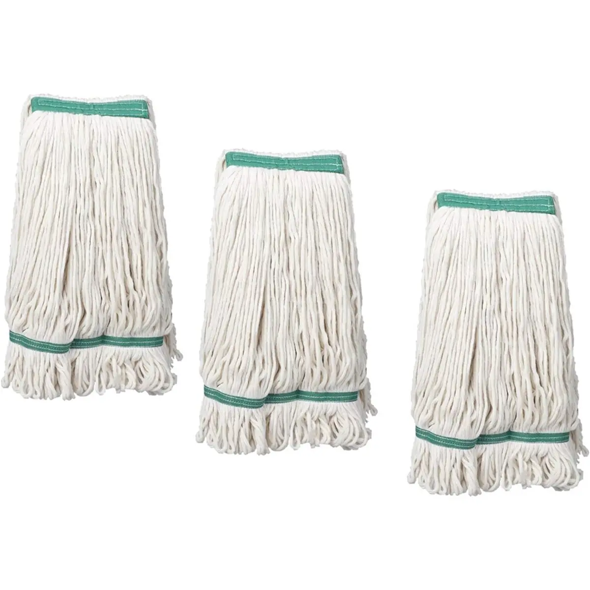 3PCS Loop-End Cotton String Mop Head,String Mop Refills, Mop Head Replacement for Home/Industrial/Commercial Cleaning