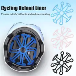 Flexible Helmet Inner Silicone Pad Soft Breathable Helmet Liner Pad Safety Helmet Padding MTB Road Bike Motorcycle Accessories
