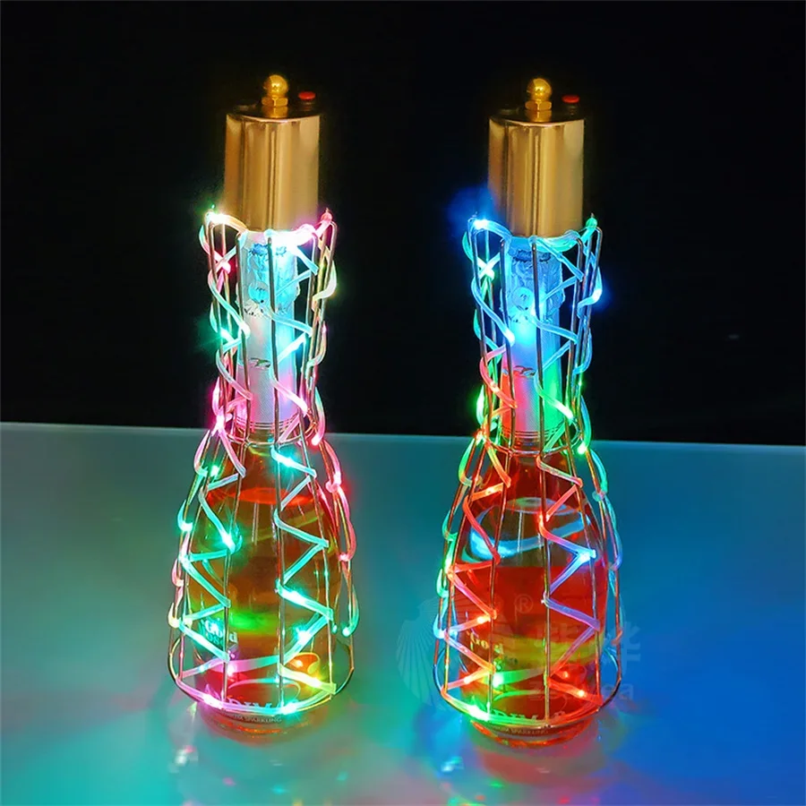 Stainless Steel VIP Champagne Wine Bottle Service Glorifier Champagne Glorifier Display VIP LED Bottle Presenter