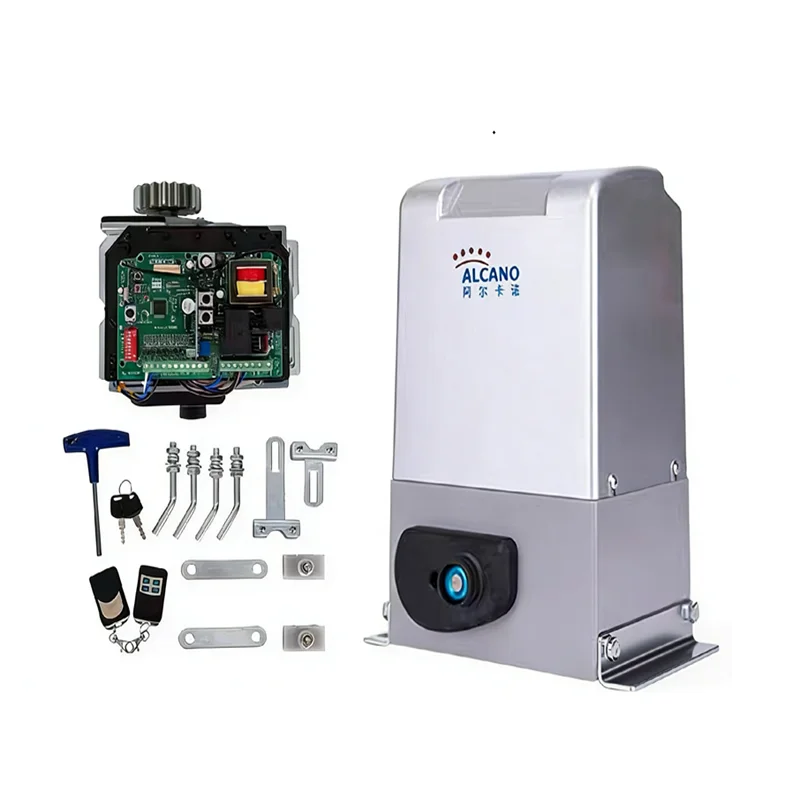 ALCANO Automatic Sliding Gate Opener With DC Brushless Motor Waterproof Outdoor Design 2500KG Capacity For Garage & Hotel Use