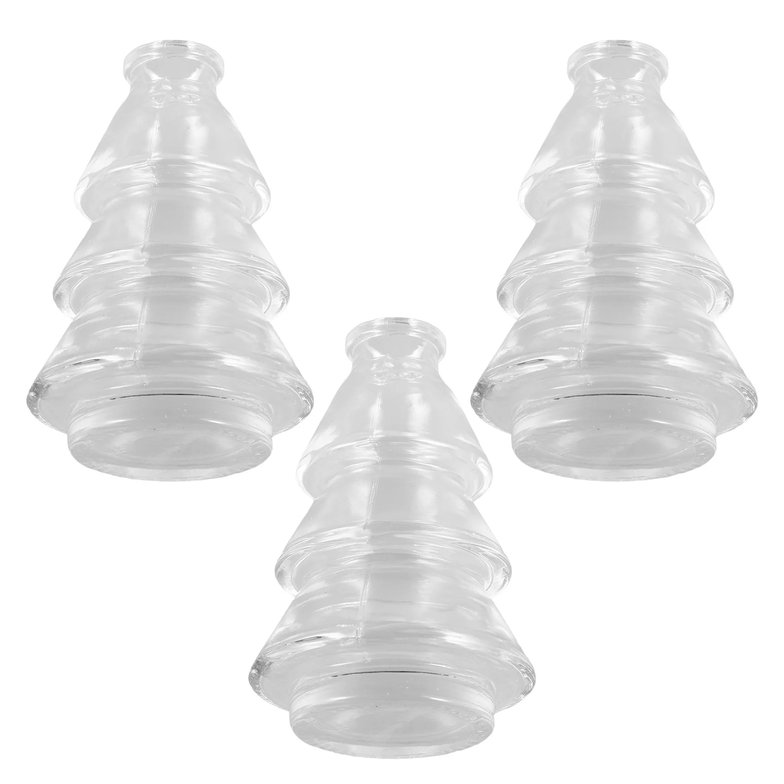 

3Pcs Clear Glass Vase Set Stylish Modern Bud Vases for Plants Hydroponic Gardening Decorative Vases for Home Interior Landscape