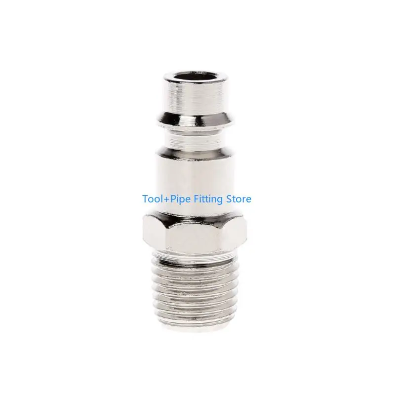 F92B Euro Air Line Hose Fitting Connector Quick Release 1/4 Inch BSP Male Thread