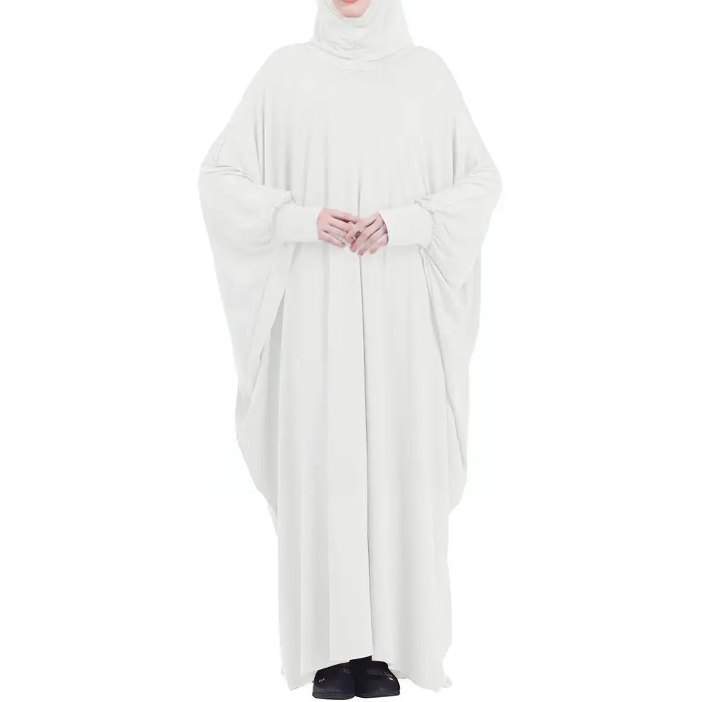 Vestido de Hijab musulmán con capucha para mujer, ropa de oración, Dubai, Islam, Eid, ropa completa, Hijab modesto, Niqab, Ramadán Ro V6Y5