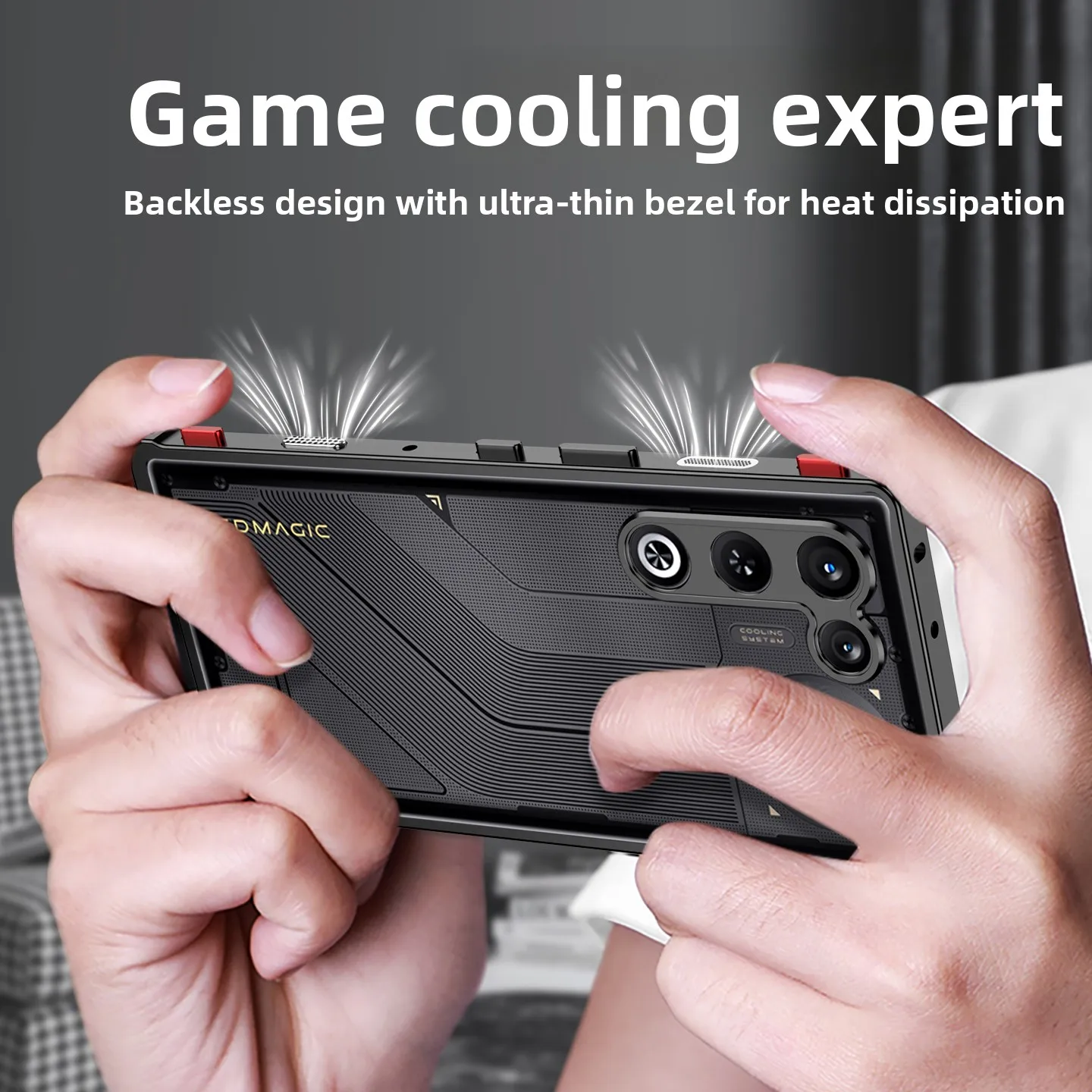 For Nubia RedMagic 11 Air Case Metal Bezel Ultra-Thin Anti-slip Thermal Cover For RedMagic 11 Pro + Plus Shockproof Bumper Funda
