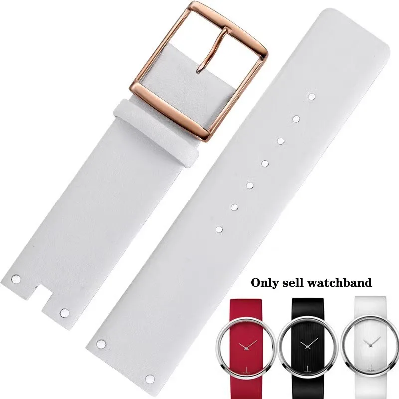 مشاهدة العصابات لCK K94231 K 9423101   سوار رجالي من الجلد الطبيعي متين وناعم لساعة كالفن كلاين مقاس 22 ملم