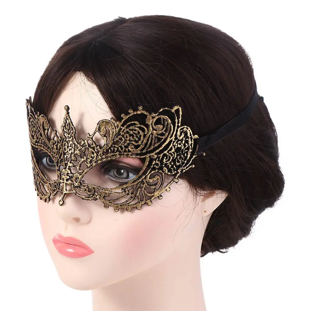 For Girl Hollow Show Face Mask Gift Eye Mask Fancy Halloween Supply Masquerade Lace Mask Dance Masks Venice Mask Party Supplies