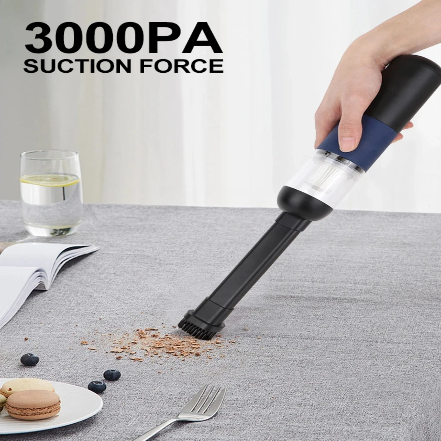 NEW Compact Rechargeable Portable Handheld Vacuum Cleaner for Cleaning Gaps - Handy Wireless Mini Appliance for Automobile, Sofa