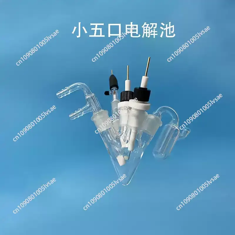 C004 Small Five Port Electrolytic Cell A Capacity Of Can Be Equipped With Gas Inlet And Outlet Devices