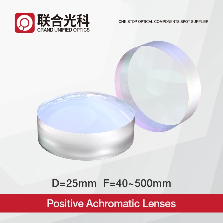 

Wholesale Diameter 25mm VIS Coating Positive Achromatic Lenses