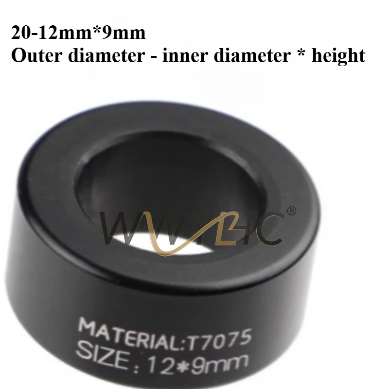 

Подходит для втулки M12 20*12 мм, центральный вал переднего колеса, электрический мотоцикл, высокоточная втулка из алюминиевого сплава 7075, высокоточная втулка