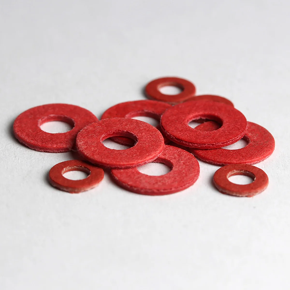 Red Steel Paper Insulation Flat Washer M2-M20