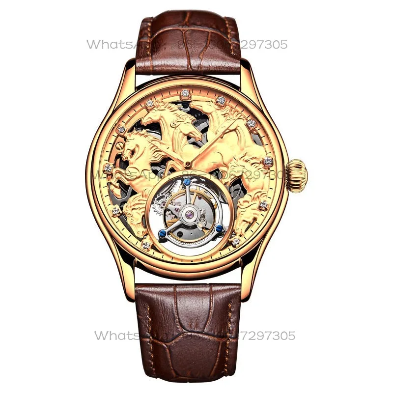 Mechanical Watch, Twelve Zodiac Animals, Eight Horses, Classic Chart of Horses