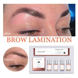 Pro brow lift perming wenkbrauw lifting wenkbrauw laminering kit met huishoudfolie voeding keratine perming lotion voor thuisgebruik