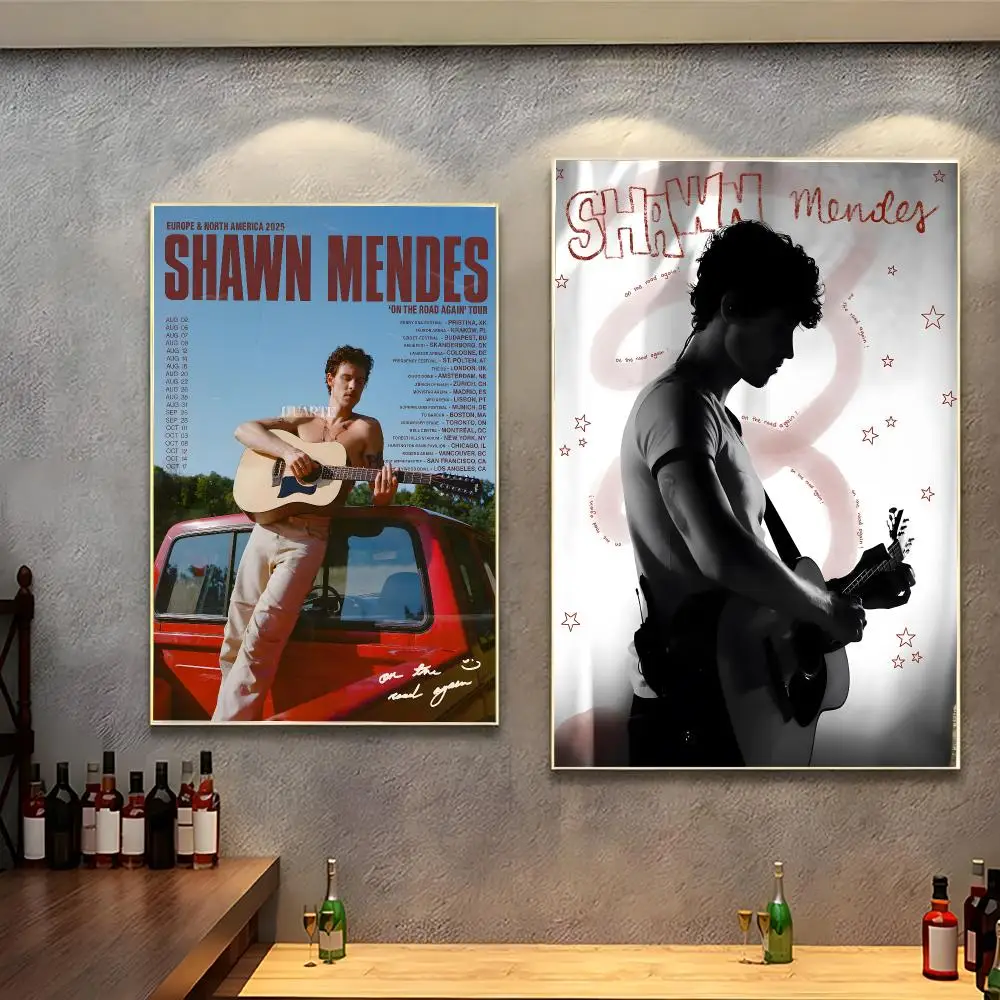 Pop singer Shawn Mendes Poster Peel And Stick Indoor Bedroom Wall Decor Aesthetic Gift