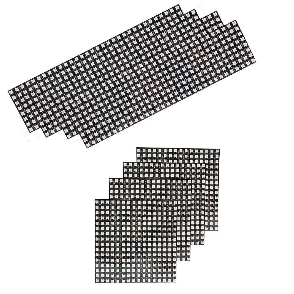 1PCS-5PCS WS2812B 16x16 LED Matrix Pixel Screen SMD 5050 RGB WS2812 IC Individually Addressable Digital Flexible LED Module