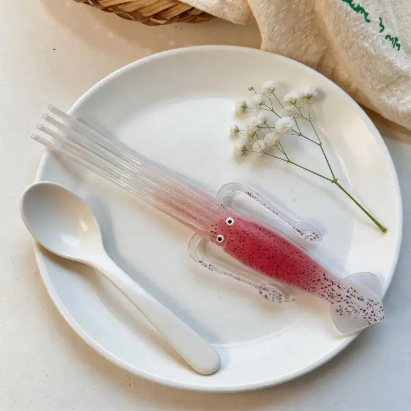 1pcs Funny Simulation Tableware Octopus Squid Shape Creative Fork For Instant Noodles Japanese Food