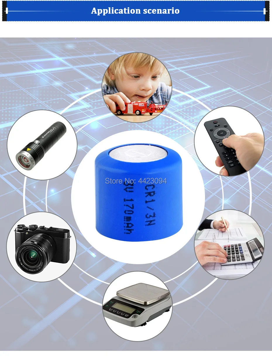 カメラ用リチウム電池,3V,10個,オリジナルcr1/3n 2l76 k58l dl1/3n 5018lc cr11108,乾式および湿式用,ボタン