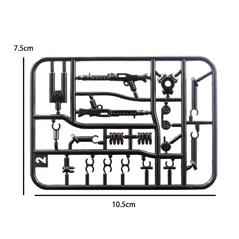 Militaire MG-34 Machinegeweer Leger WW2 Mini Action Figure Geen Playmobil Wapens Pack MOC Accessoires Onderdelen Bouwsteen Bakstenen Speelgoed