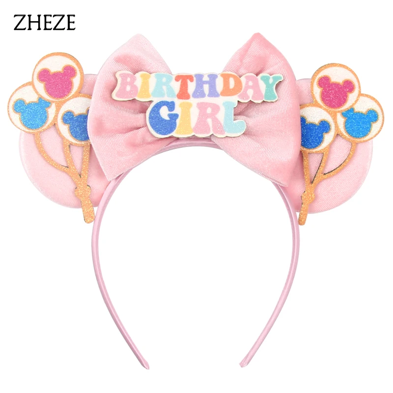 Nieuwe Verjaardag Meisje Mouse Ears Headband For Children Bling 5\