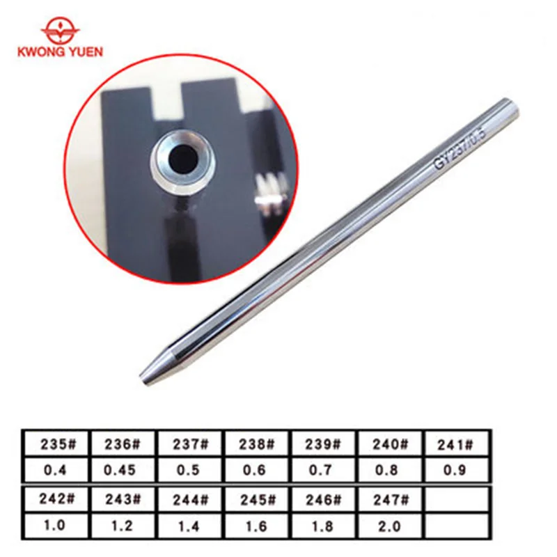 Kwong Yuen Vollstahl-Uhrenreparatur-Werkzeugsatz für Uhrmacher Hochwertige 130-teilige Werkzeuge, Stanzer, Uhrwerk-Reparaturwerkzeuge – Detail 17