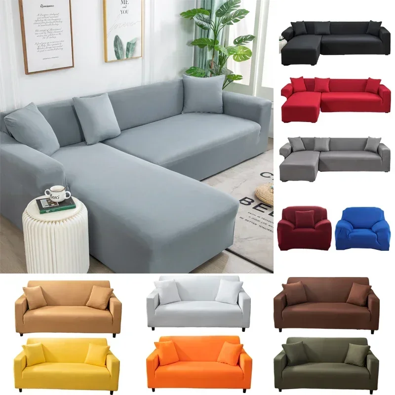 Elastic Sofa Cover for Living Room Sofa Slipcover Couch Cover 1/2/3/4 Seater Corner Sofa Cheap Cotton Covers