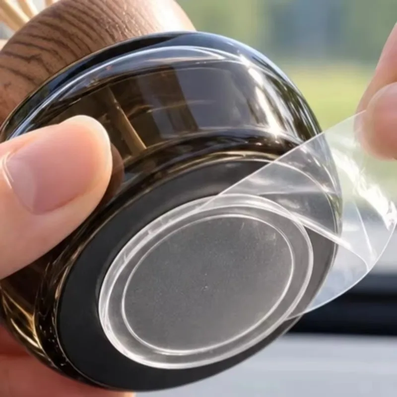 Car Dashboard Adhesive Mat Anti Slip Sticker Ornament Fixing Pad Removable 40mm Transparent Soft Gel Car Interior Decorations