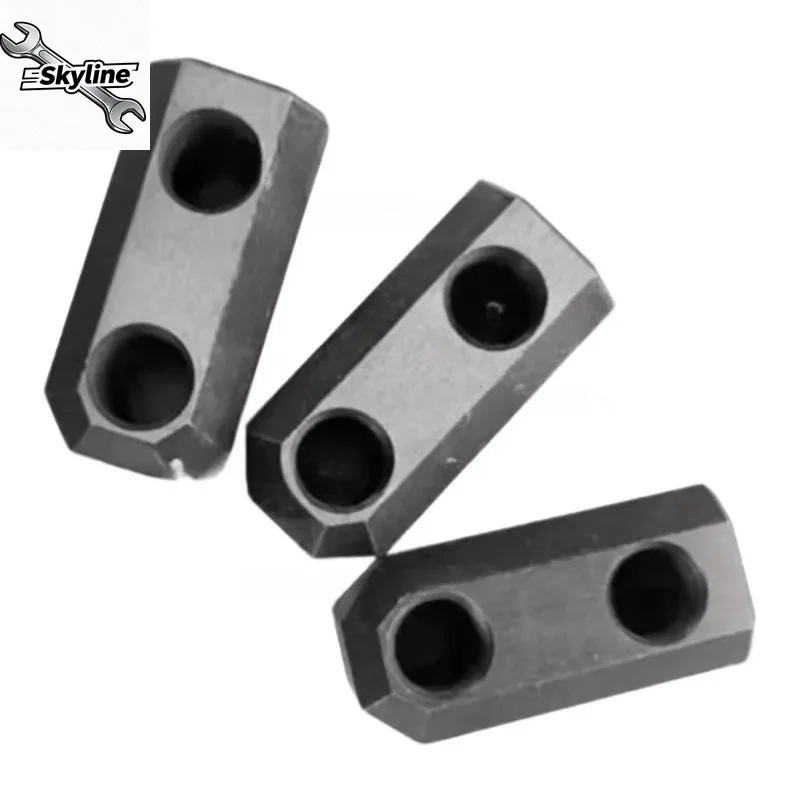 For Hydraulic Three-Jaw Chuck T-block 5/6/8 Inch Hollow/ Medium Solid Soft Claw Valve Block Connection  Chuck T-shaped