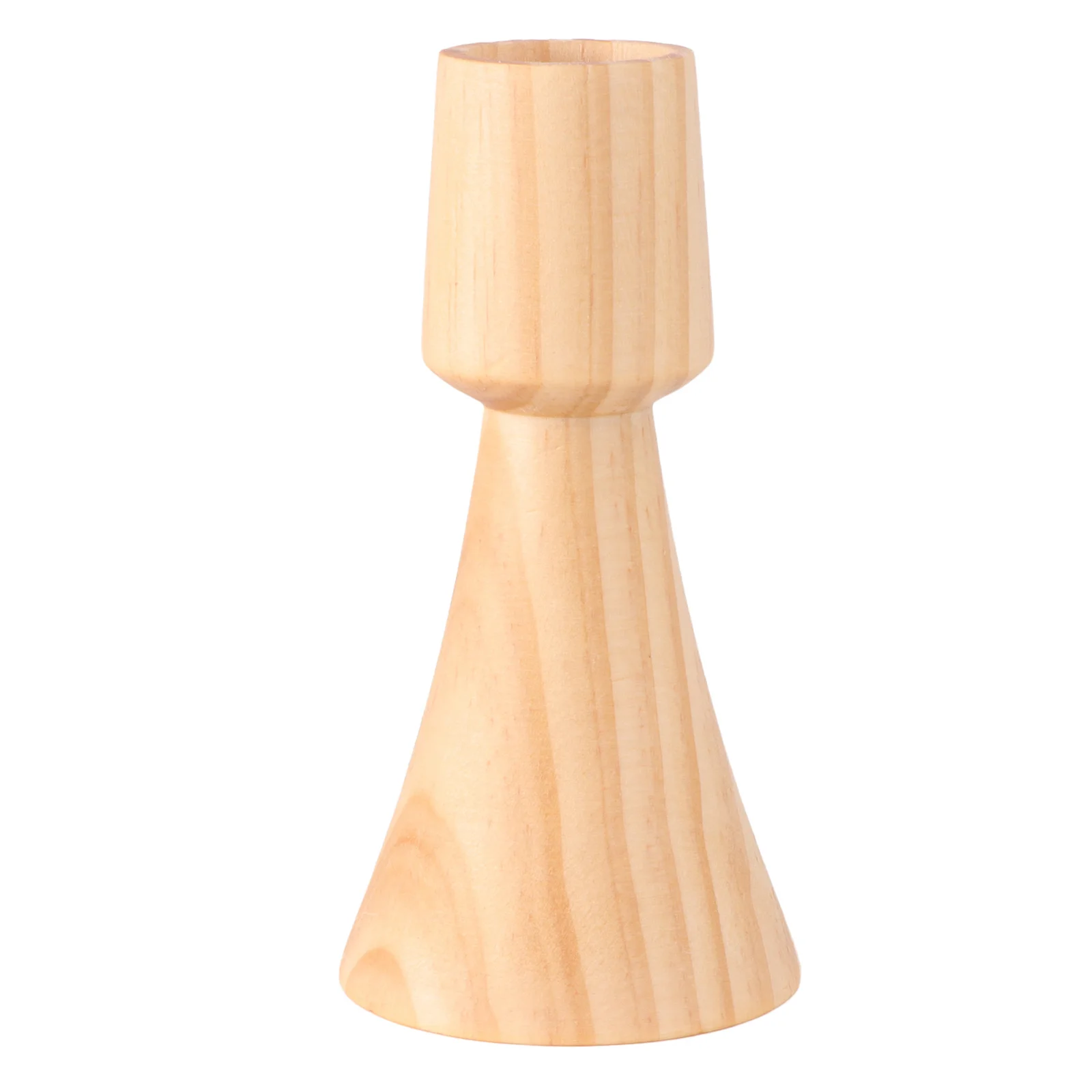 

1Pcs Wooden Candleholder Decorative Creative Simple Romantic Wedding Party Engagement Home Restaurant Stand