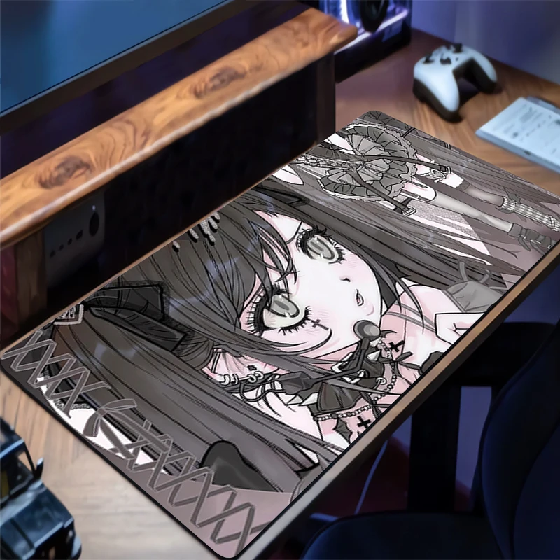 

Anime Mouse Pad Gamer Keyboard Pad Desk Mouse Mat Carpet Pink Illustration Girl Rubber Tapis Souris Gaming Notbook PC Mousepad