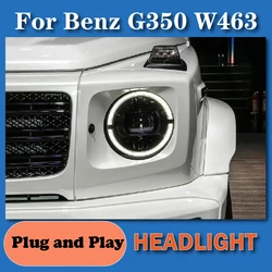 LED Headlight For Benz G Class W463 G350 Headlamp G500 G63 Black Front Light 2017-2022 Car Accessories