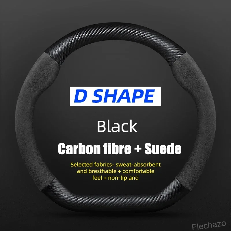 

Чехол на руль для Volkswagen из натуральной кожи и карбона, подходит для VW CC, Polo, Bora, Golf, Jetta, Lavida, Lamando, Magotan, Passat